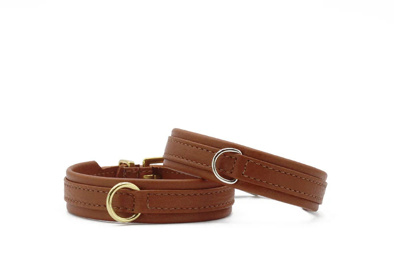 Kožený obojek Classic Soft Mini
