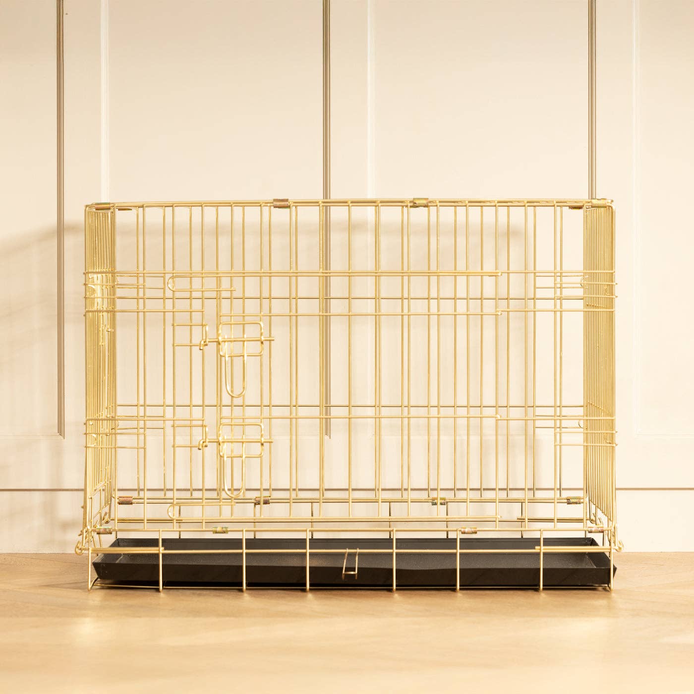 Kovová klec pro psa Champagne gold