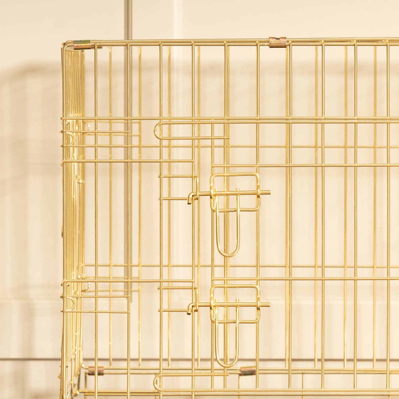 Kovová klec pro psa Champagne gold