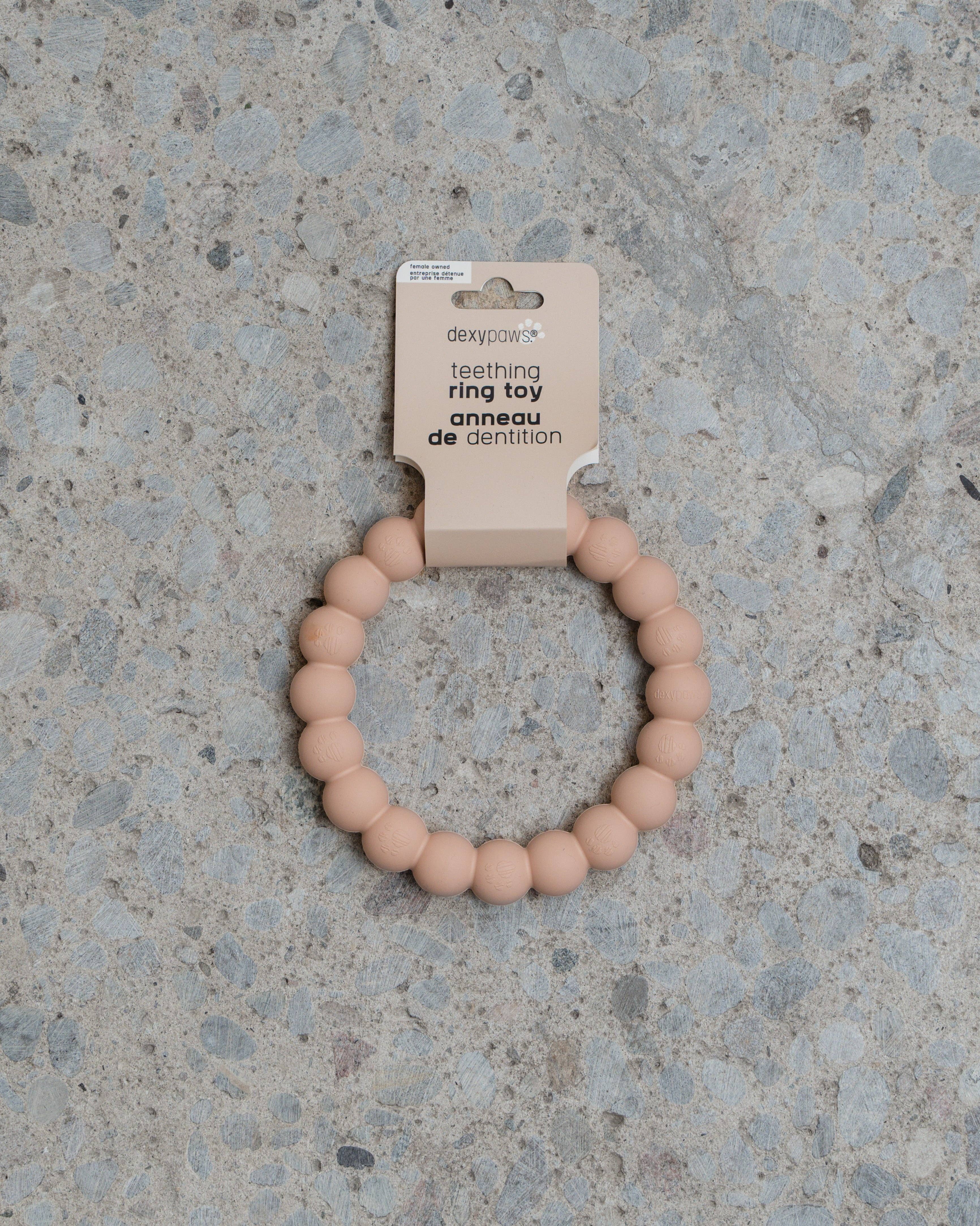 Kousací hračka Bubble Ring růžový