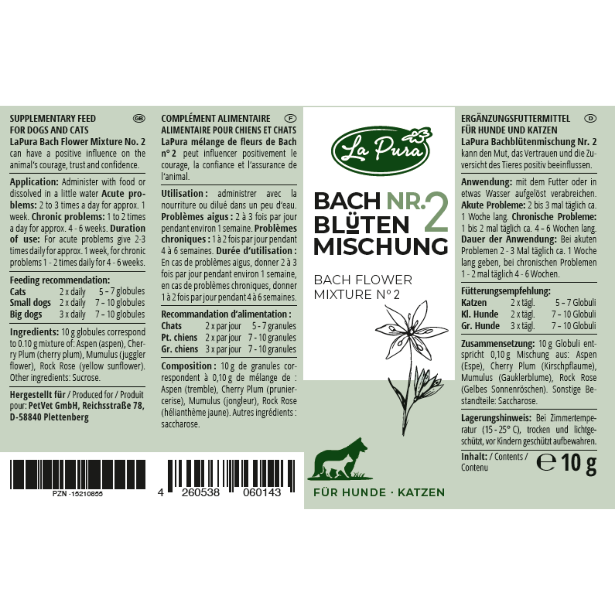LaPura Bachovy bylinné kapky No. 2